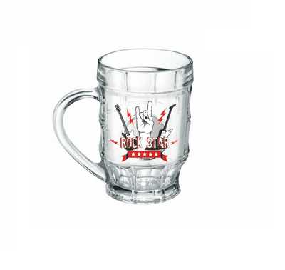 Кружка пивная "Рок" серия "Пинта" 500 мл. Набор из 2 шт.