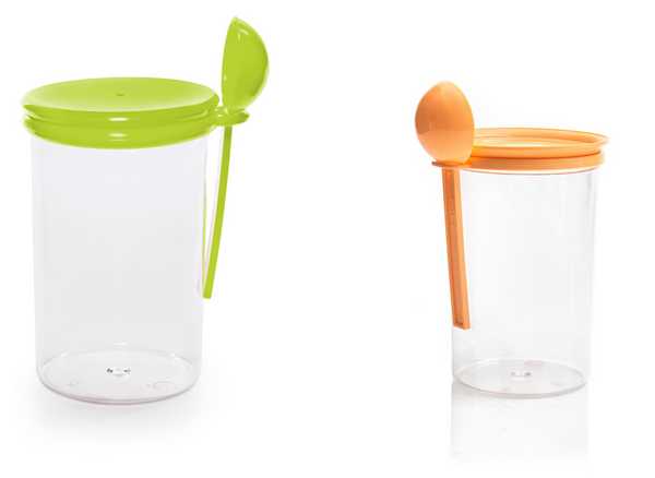 Банка для сыпучих продуктов 0,7л с ложкой (то)