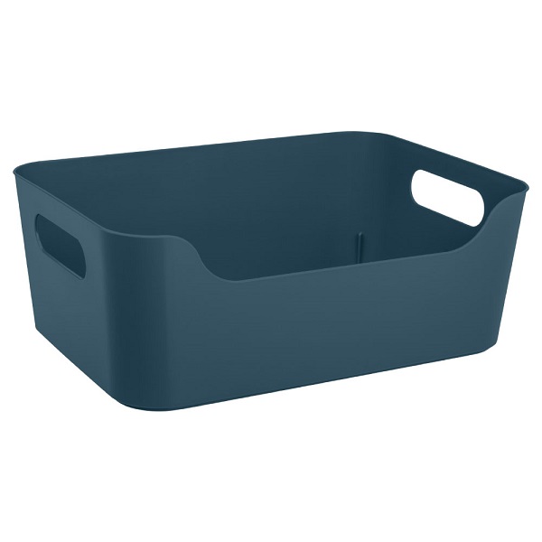 Корзинка универсальная "SCANDI", 340х240х140мм, 10л (синий)(то)