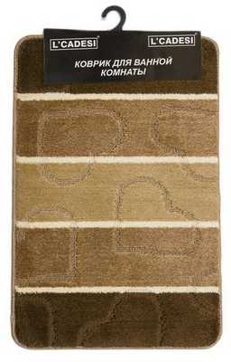 Набор ковриков 2шт. MULTI из пропилен. 60*100см коричневый-бежевый