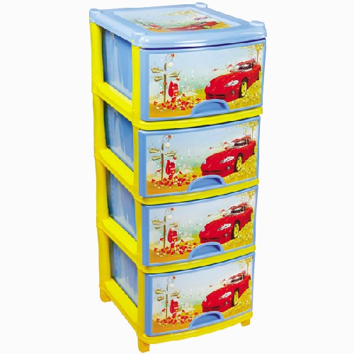 Комод 4-х секционный детский (для мальчиков) (то)