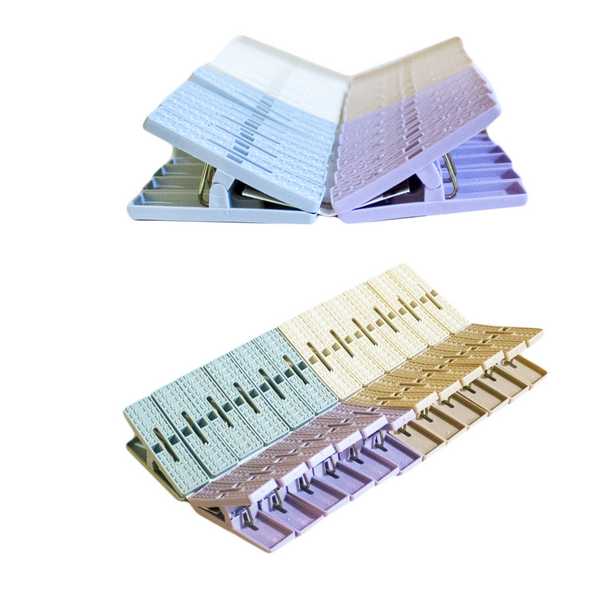 Прищепки пластиковые 6см ПЛЕТЕНКА 24шт