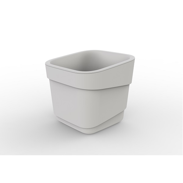 Горшок для цветов фактурный Hills 2,2л (d155, h145,5мм)(молочный)