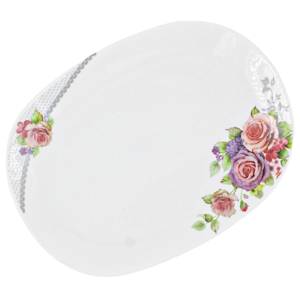 Тарелка подстановочная 35*25*2,5см (стеклокерамика)