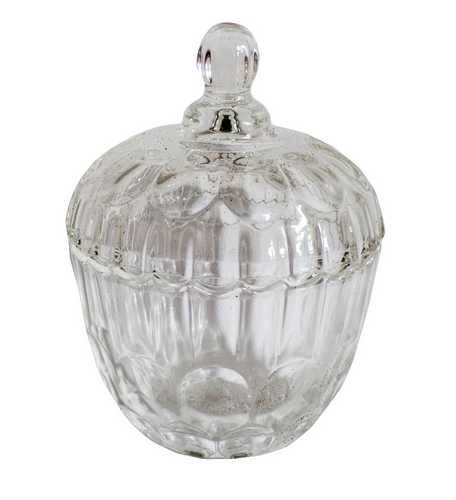 Сахарница стеклянная 10*10*12см