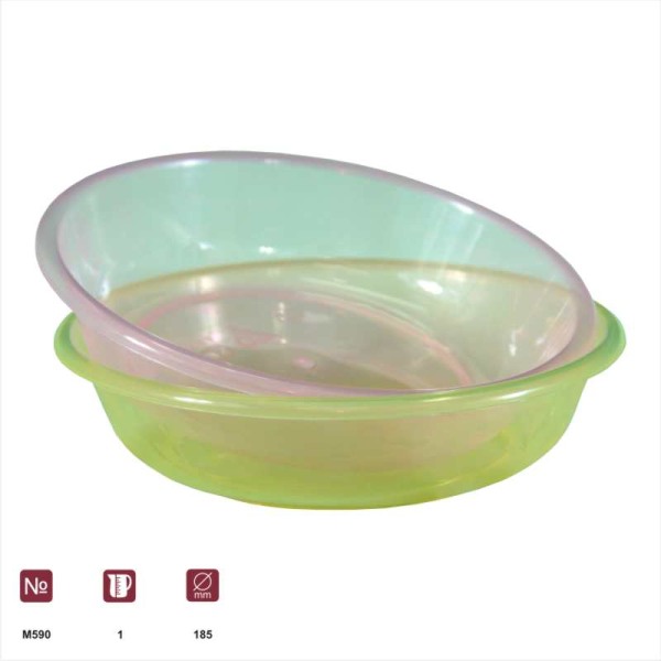 Тарелка глубокая 1л.(диаметр185мм)(микс)(то)