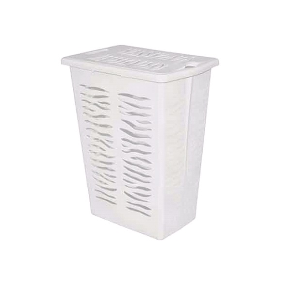 Корзина для белья "Rambai" 30л, 377х261х492мм (светло-серый)