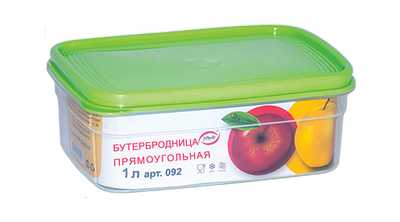 Бутербродница прямоугольная  1л (то)