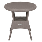 Стол круглый RATTAN Ola Dom 700х700х720мм (серый)