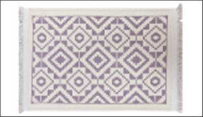 Коврик двухсторонний из хлопка 60х90 меланж розовый PAMUKLU DOUBLE , Турция