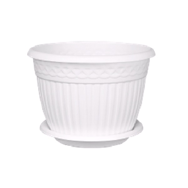 Кашпо Византия 3л Белый