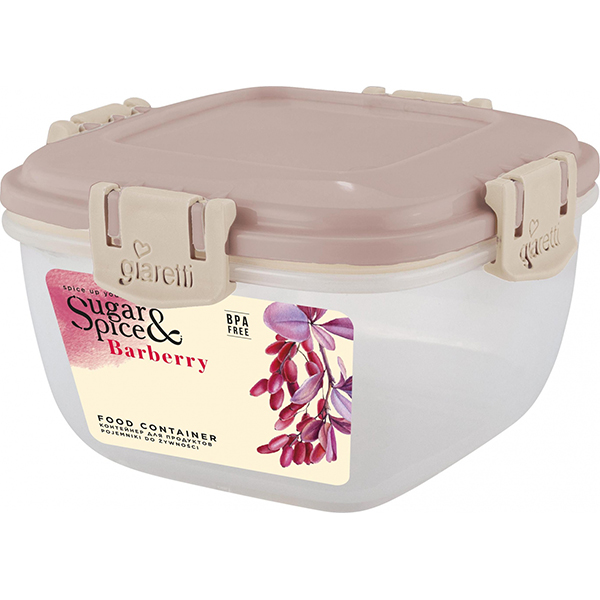 Контейнер д/продуктов Barberry 1л герм. прямоуг. латте (то)