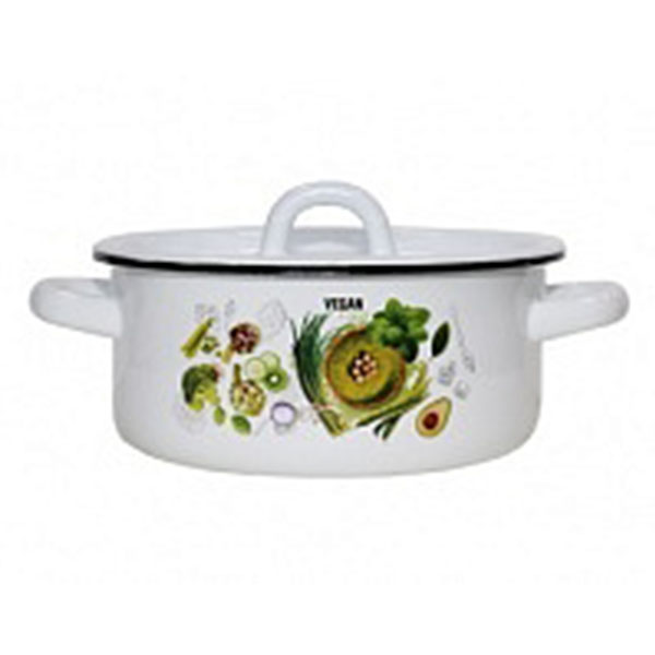 Кастрюля эмал  1,5л   01-1608/4М-Веган Эмаль SELECT