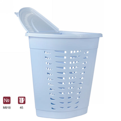 Корзина для белья угловая 45л. (белый)(то)