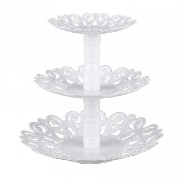 Фруктовница "Мелодия" 3-х ярусная (белый)(то)