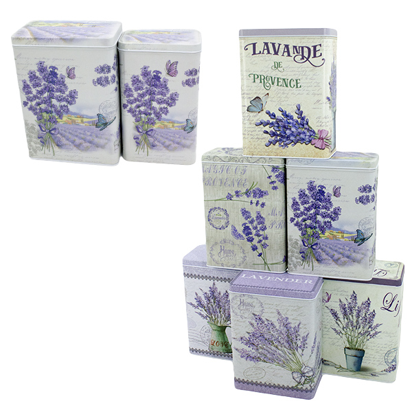 Набор банок для сыпучих продуктов 2шт (11*7*19см и 15*9*20см)