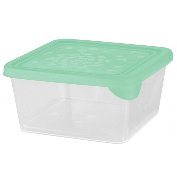 Контейнер д/продуктов Delicate 0,45л квадратный эвкалипт (то)