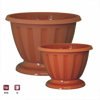 Вазон "Пальмира" 10л. (корич.)(то)