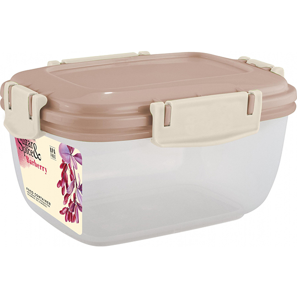 Контейнер д/продуктов Barberry 0,45л герм. прямоуг. латте (то)