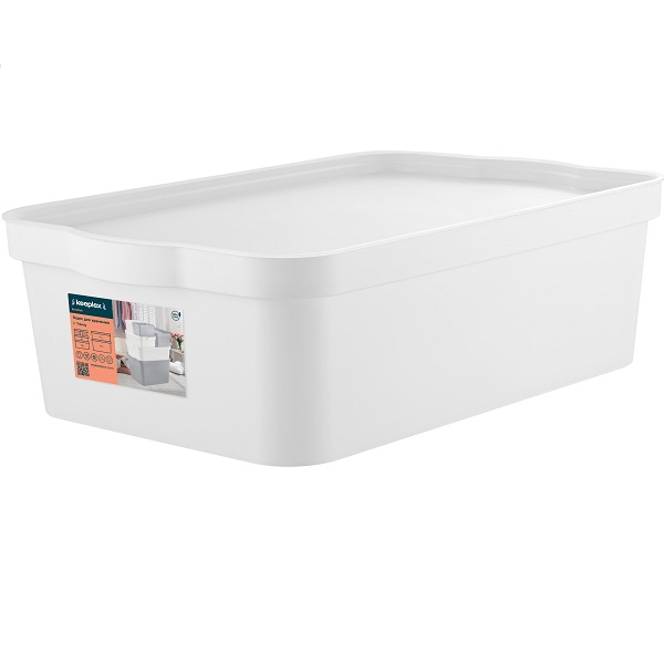 Ящик для хранения 14л Trendy белый (то)