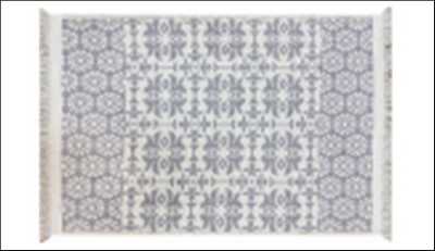 Коврик двухсторонний из хлопка 80х150 серый PAMUKLU DOUBLE ,Турция