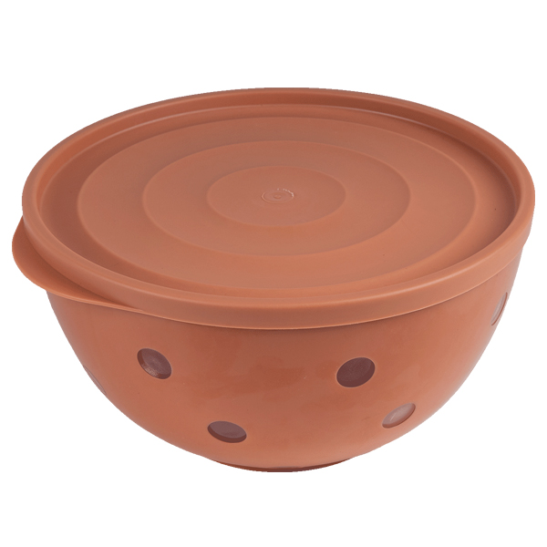 Салатник Оливье по ГОСТу 2л с крышкой (кирпичный) (то)