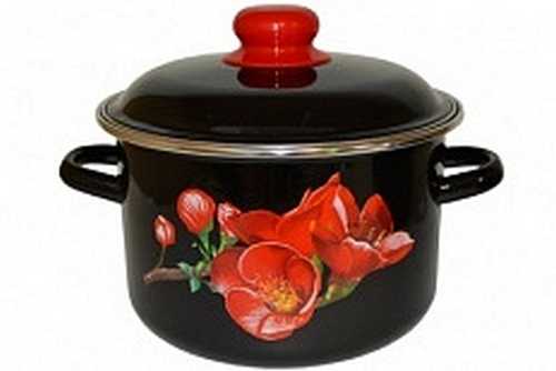 Кастрюля эмал цил Apple 3,0л ТМ Appetite