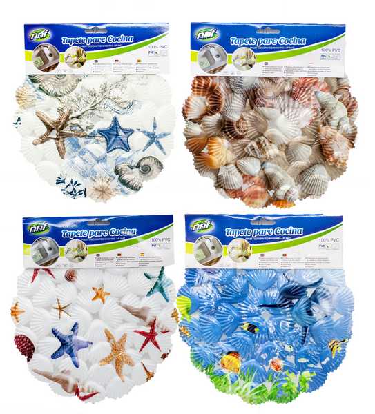 Коврик в раковину декорированный РАКУШКИ 29см