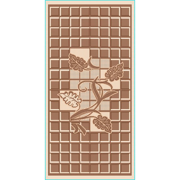 Циновка ЭКО 7915 размер 60х110, (0,66 м2) цвет бежевый, Россия