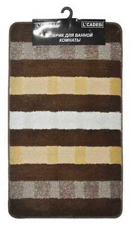 Набор ковриков 2шт. MARATHON из пропилен.50х80см. и Uвырез 40х50см.корич Safari