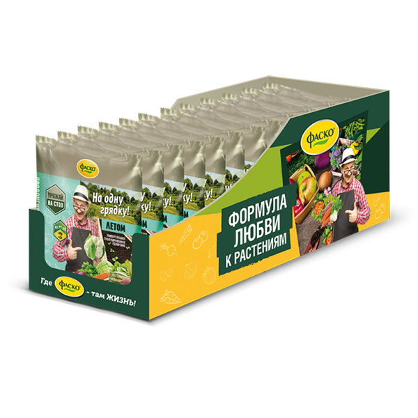Удобрение минеральное сухое Фаско тукосмесь На грядку ЛЕТОМ 0,5кг