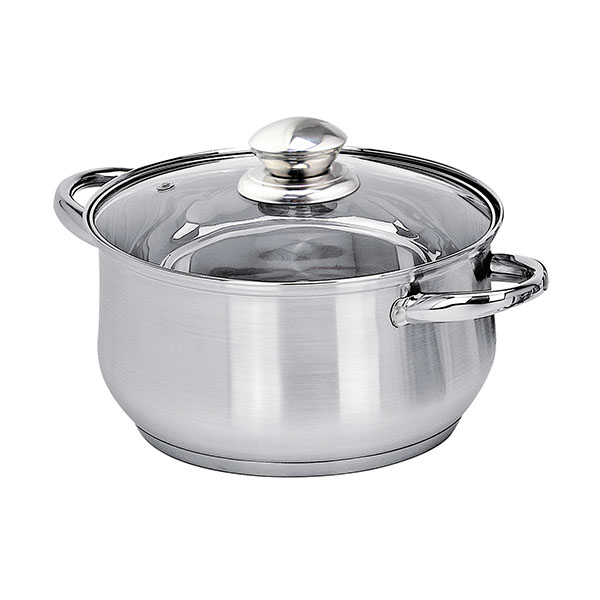 Кастрюля нерж Greta 6,0л ТМ Appetite