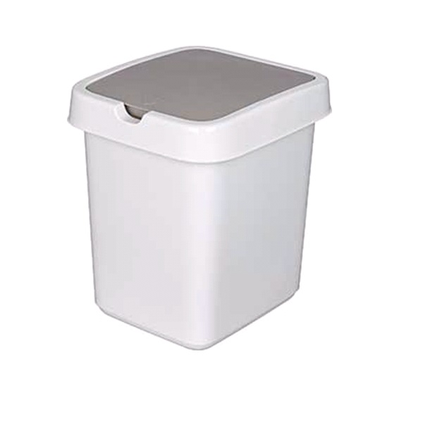 Контейнер для мусора "Tule" 14л (светло-серый)