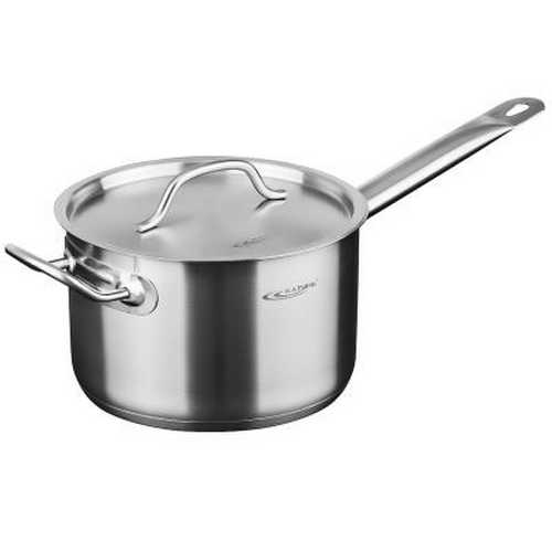 Сотейник  (ОБЩЕПИТ) 3,7л с крышкой  20*12,5см ТРС с двумя ручками