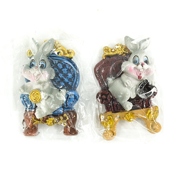 Магнит декоративный ЗАЯЦ 4,5*7,5см Магнит декоративный ЗАЯЦ 4,5*7,5см