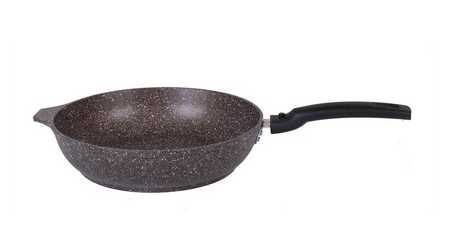 Сковорода 240/60 мм со съемной ручкой, АП (кофейный мрамор)