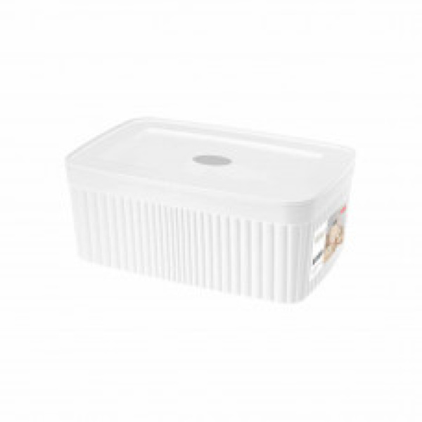 Коробка с крышкой "VELVET" 230х150х90мм 2,5л (белый) (то)