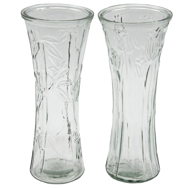 Ваза для цветов стеклянная 25см