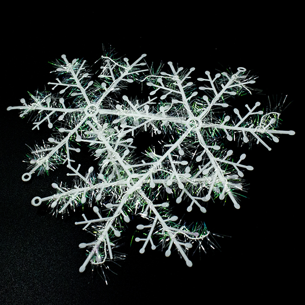 Декоративное украшение  СНЕЖИНКИ 15см*3шт