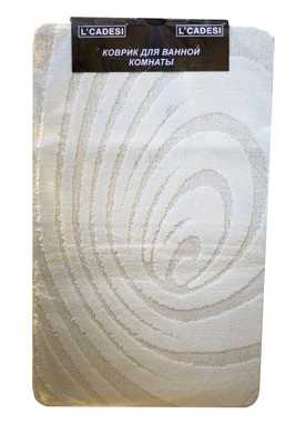 Коврик из полипропилена на латексной основе 60х100(1) L CADESI LEMIS  крем. 3019