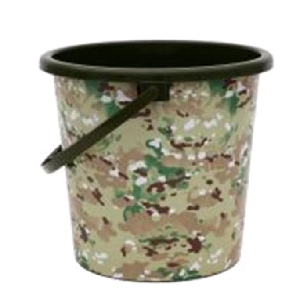 Ведро пластиковое 10л. Камуфляж "Мультикам"