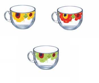 Кружка "Яркие цветы" лепок серия «Кинг Сайз» 500 мл