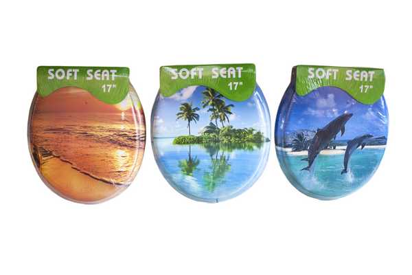 Сиденье для унитаза мягкое ЛЮКС (пышное)