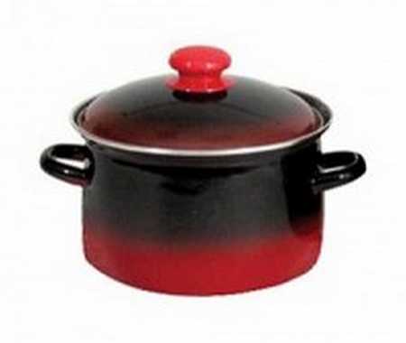 Кастрюля 5,5л. с рис. цилиндр. Кармен черн