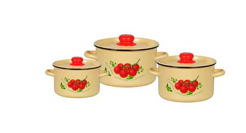 Набор №33 кастрюль цилиндр. Томаты 1,5/2,9/3,9л