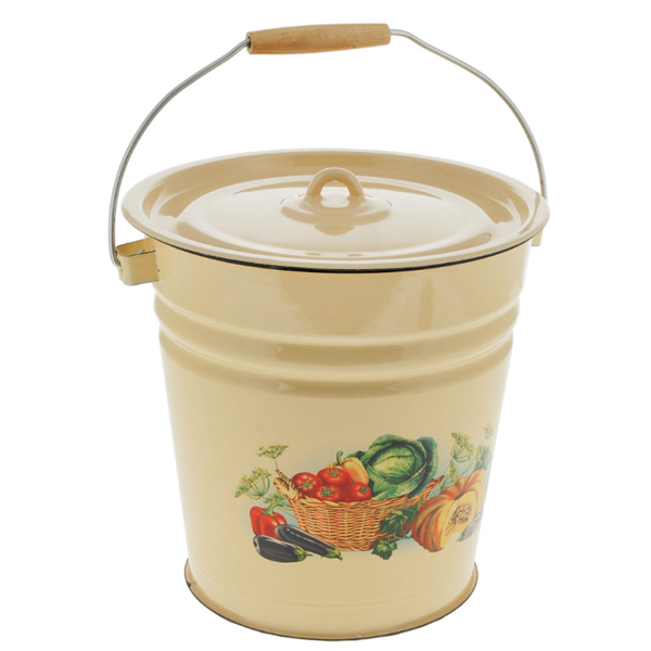 Ведро 12л с крышкой "Летний этюд"