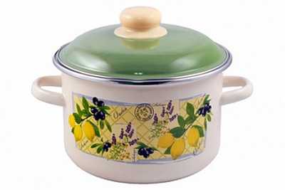 Кастрюля эмал цил Citrus 4,0л ТМ Appetite