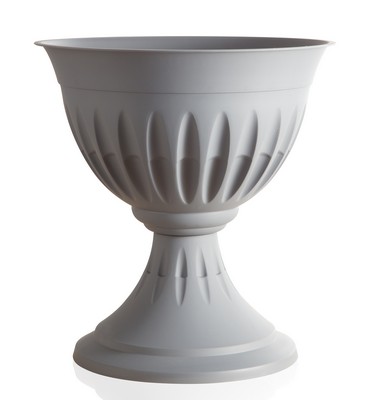 Кашпо-вазон АЛБА 25см (серый)~ 4 литра