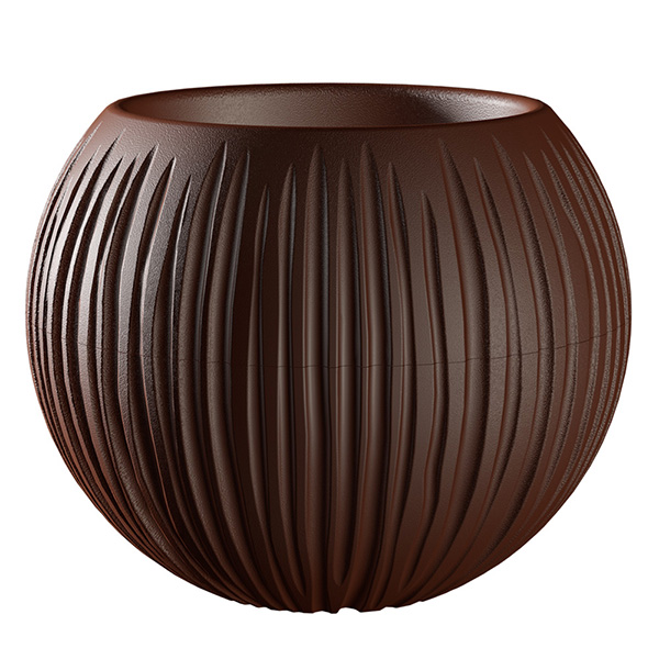 Кашпо Сфера 1,7л Темно-коричневый