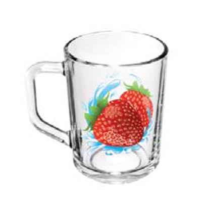 Кружка 300мл. "Зеленый чай" Клубника К